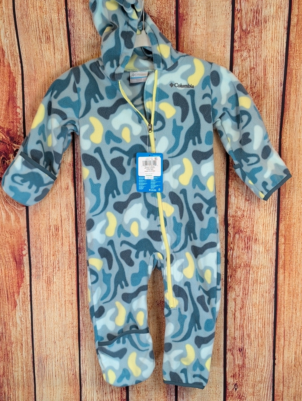 Columbia NWT 18 - 24 Months Baby Bunting Winter Wear Dinosaur Snowtop II